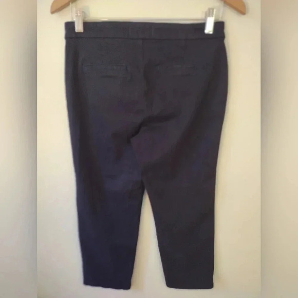 Lila Ryan size‎ 4 navy cropped trouser pants - Picture 2 of 6